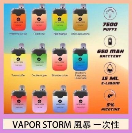 Vapor Storm風暴電子煙7500口（5%）一次性